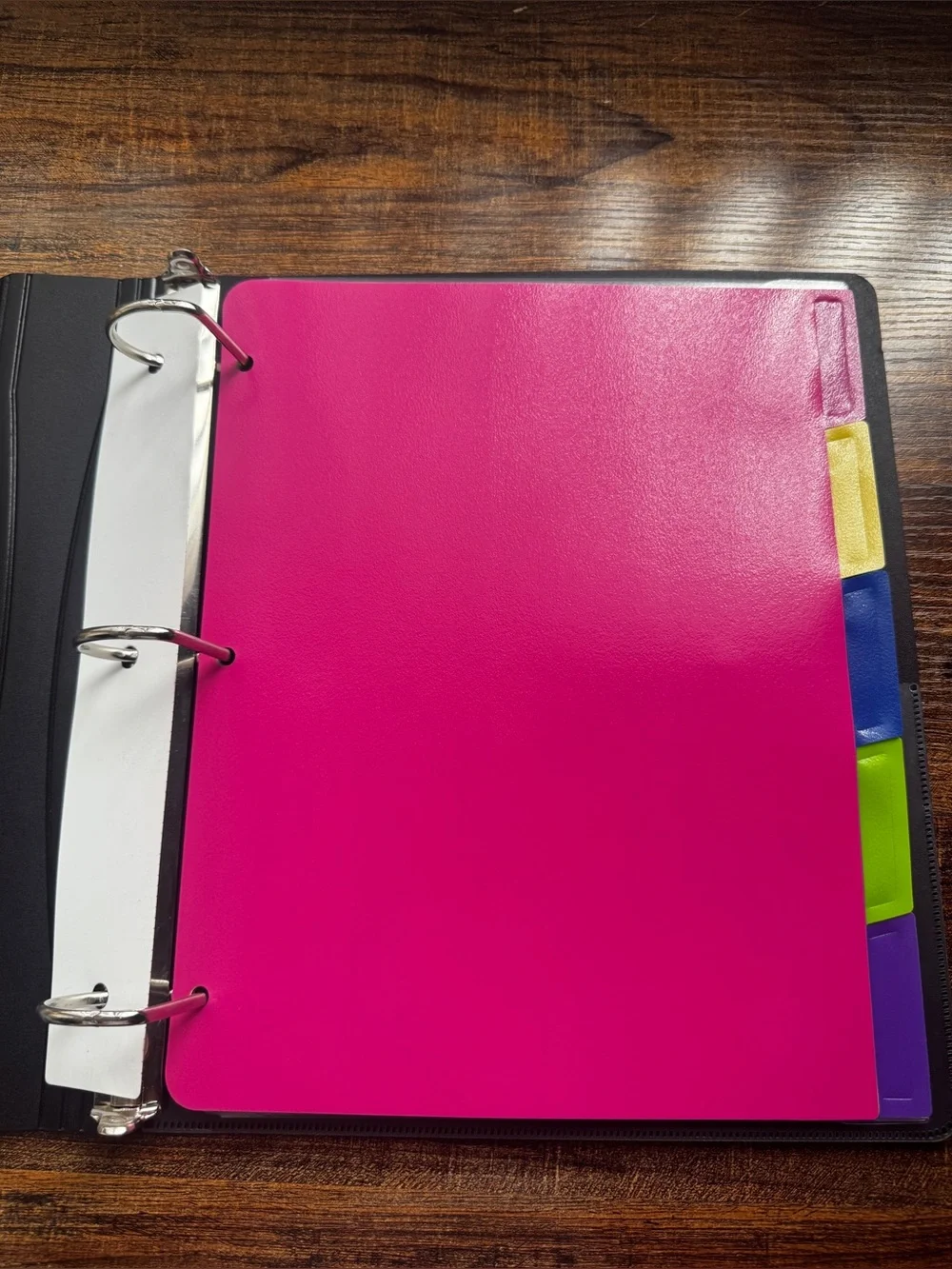 Black 3-Ring Binder Bundle with Index Dividers